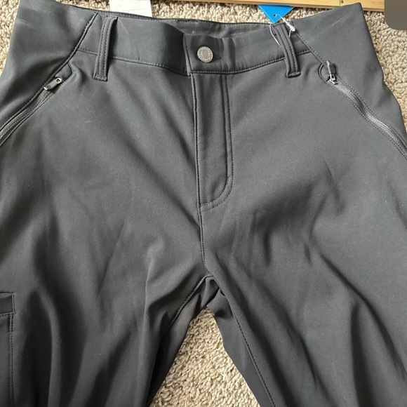 Columbia Women's Back Bea Warm Softshell Pants Black Size 8 Active Omni Shade - Picture 9 of 15